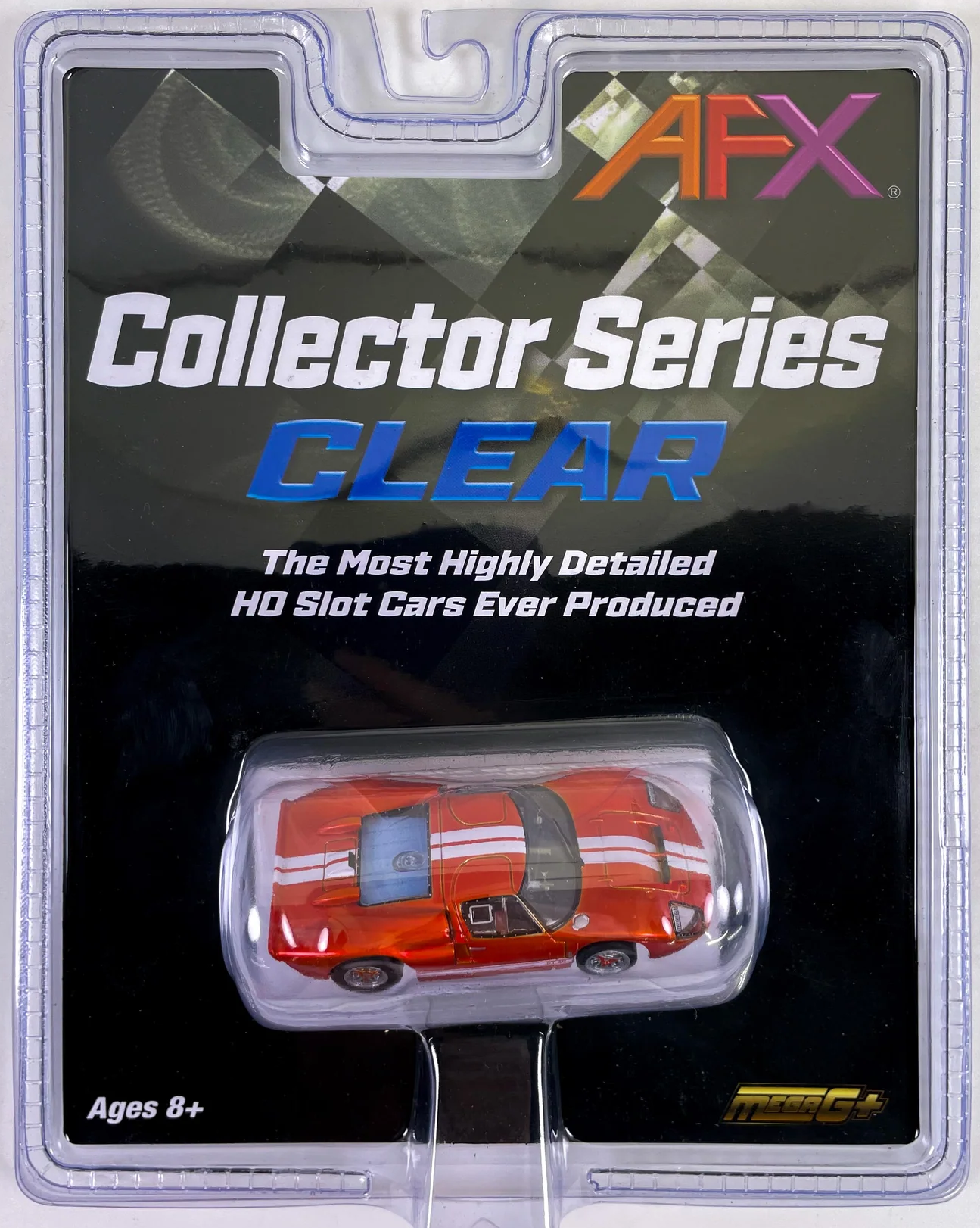 Exclusive AFX Ford GT40 Exclusive Collector Series, Ontario Orange Metallic, Mega G Chassis, H.O. Scale Slot Car