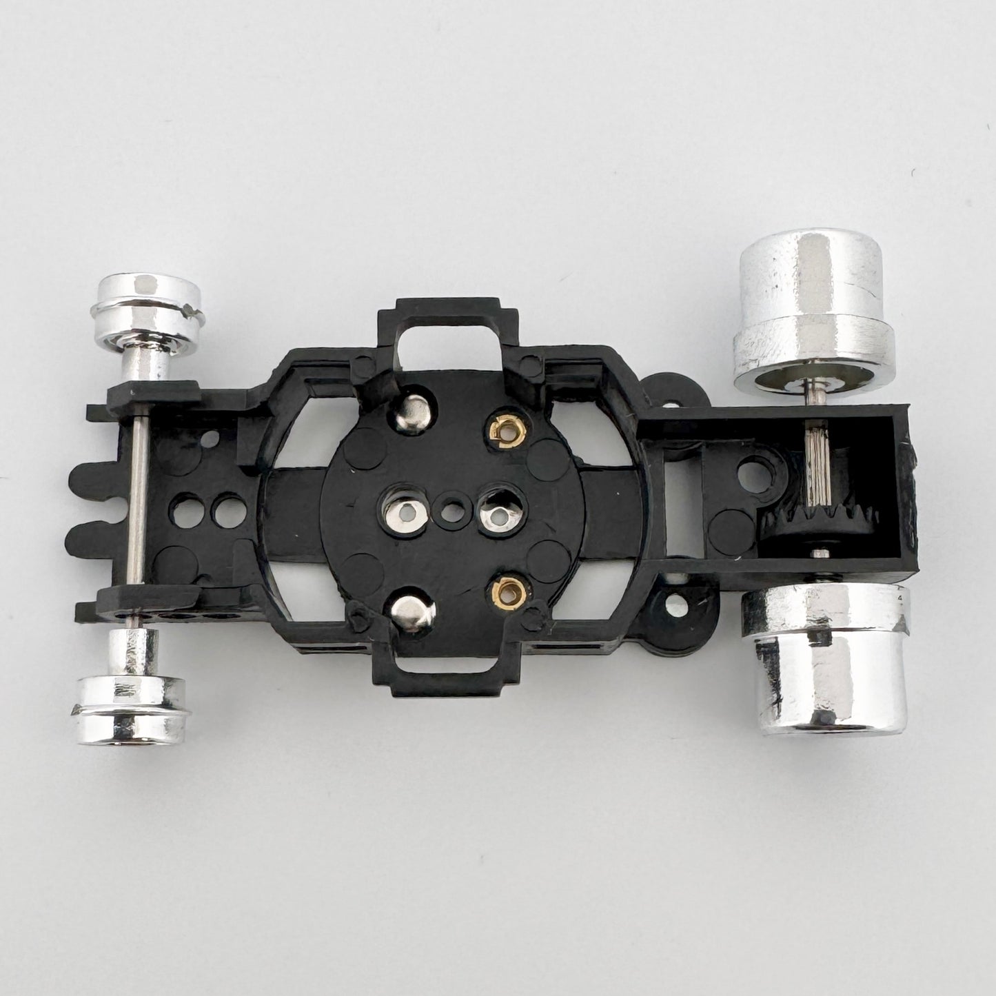 Auto World Bare Chassis Tub (Black) for 4Gear Slot Car Chassis Top View
