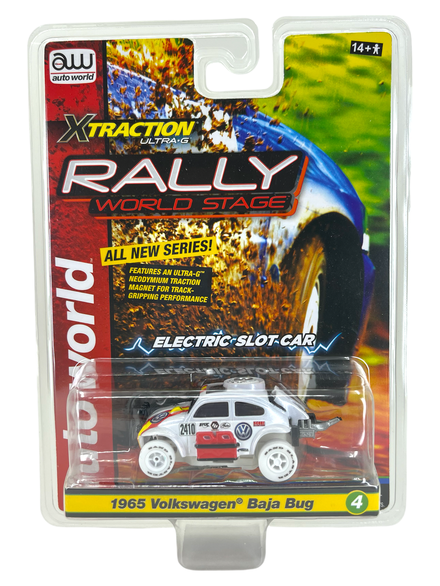 1965 Volkswagen Baja Bug iWheels Chase H.O. Scale Slot Car, Xtraction Chassis