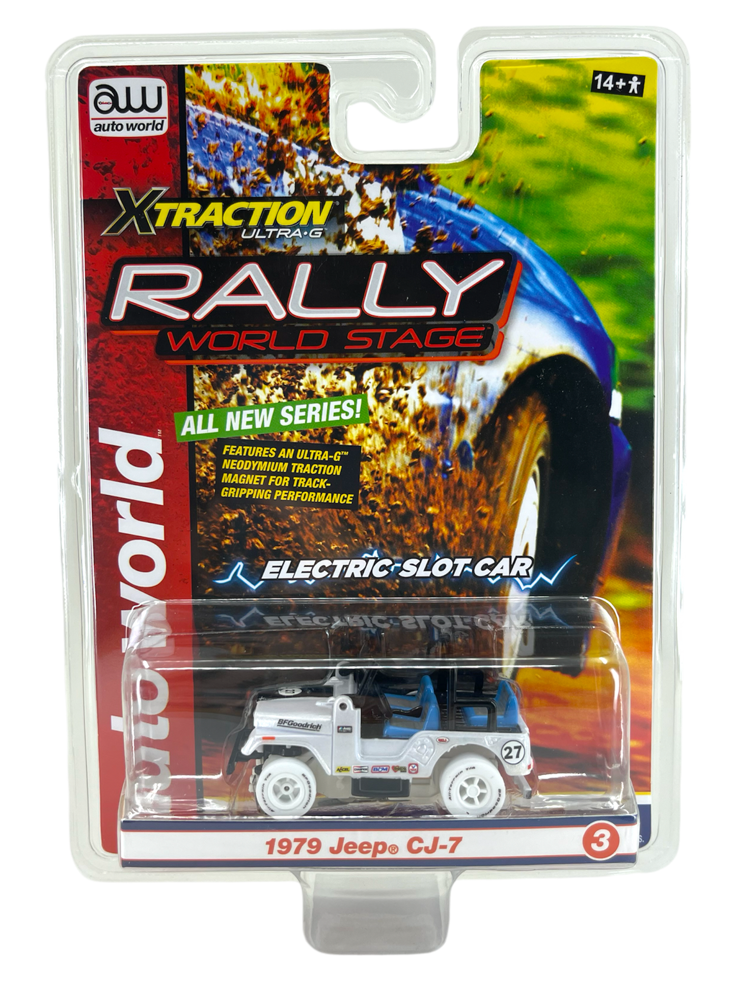 1979 Jeep CJ-7 iWheels Chase H.O. Scale Slot Car, Xtraction Chassis
