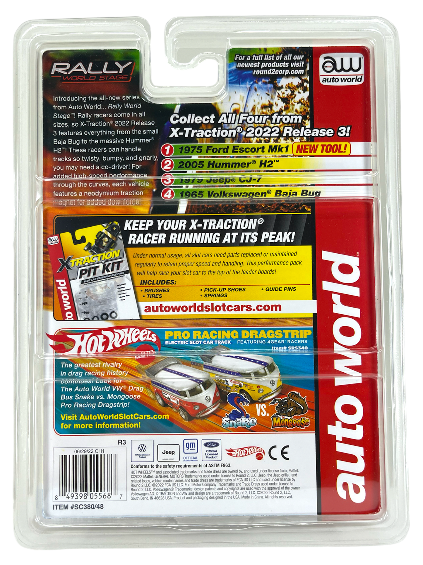 1979 Jeep CJ-7 iWheels Chase H.O. Scale Slot Car, Xtraction Chassis