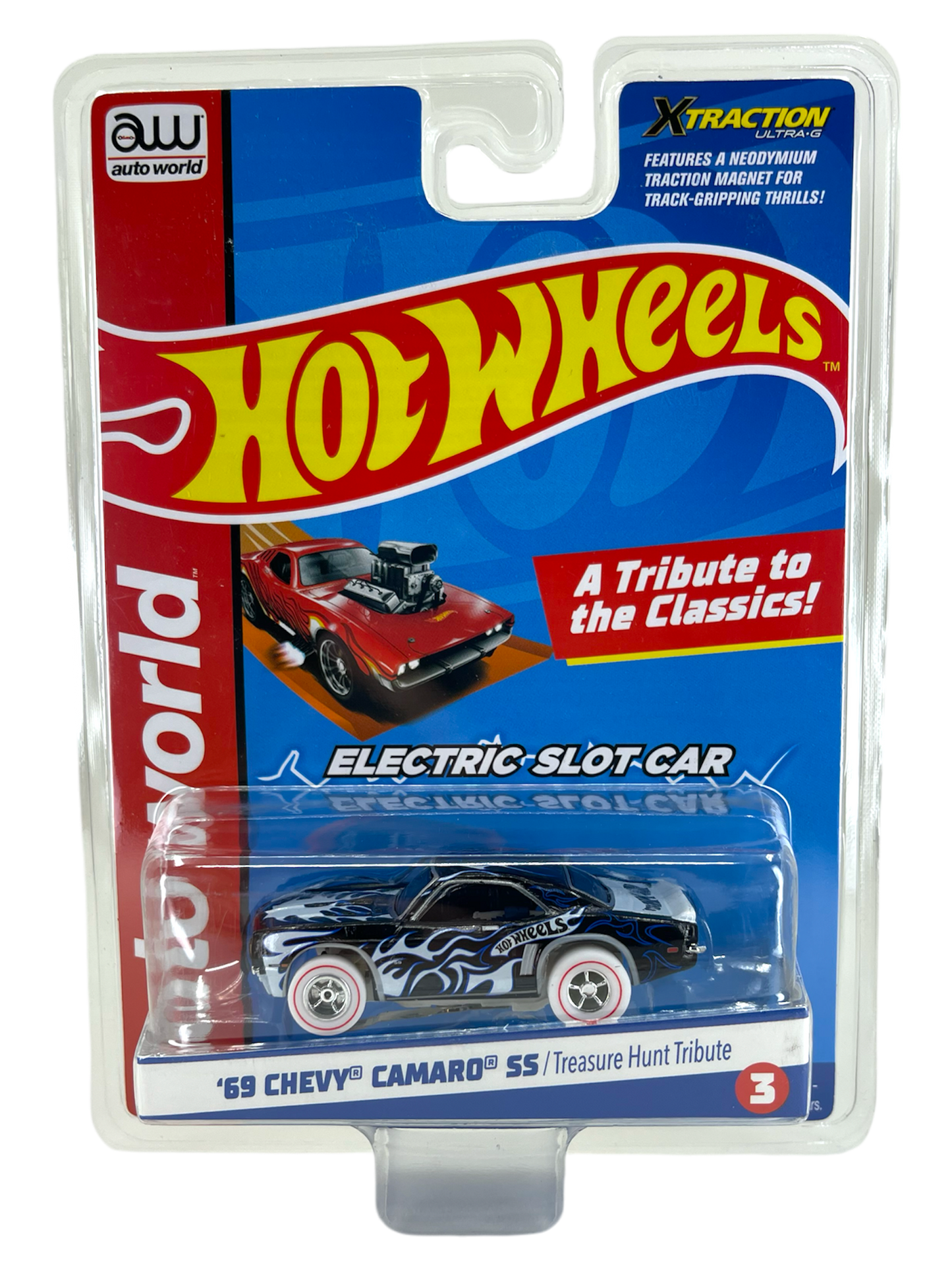 1969 Chevy Camaro SS Treasure Hunt Hot Wheels Tribute iWheels Chase H.O. Scale Slot Car