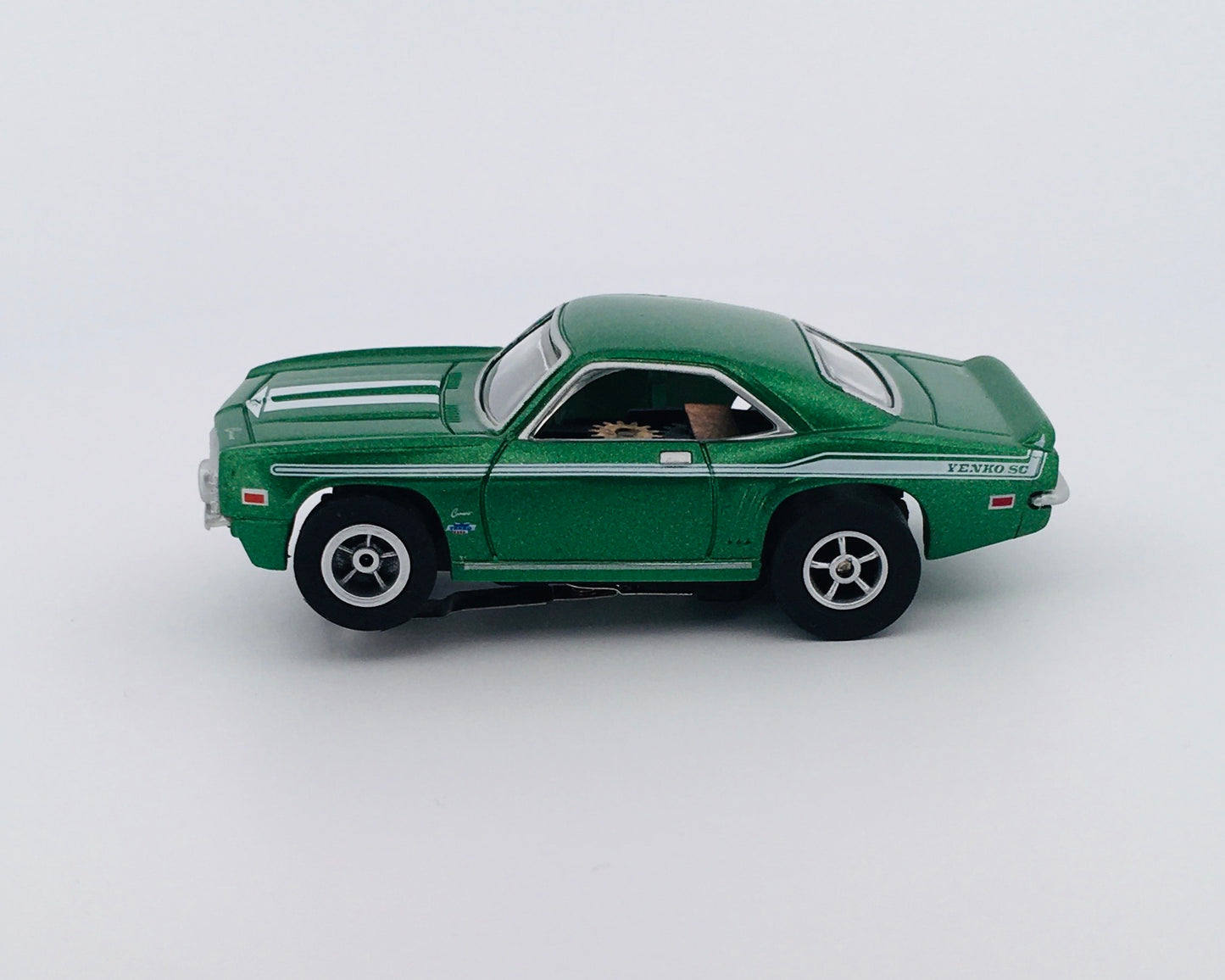 1969 Chevy Camaro Yenko, Fast & Furious (Green) H.O. Scale Slot Car, Xtraction Chassis