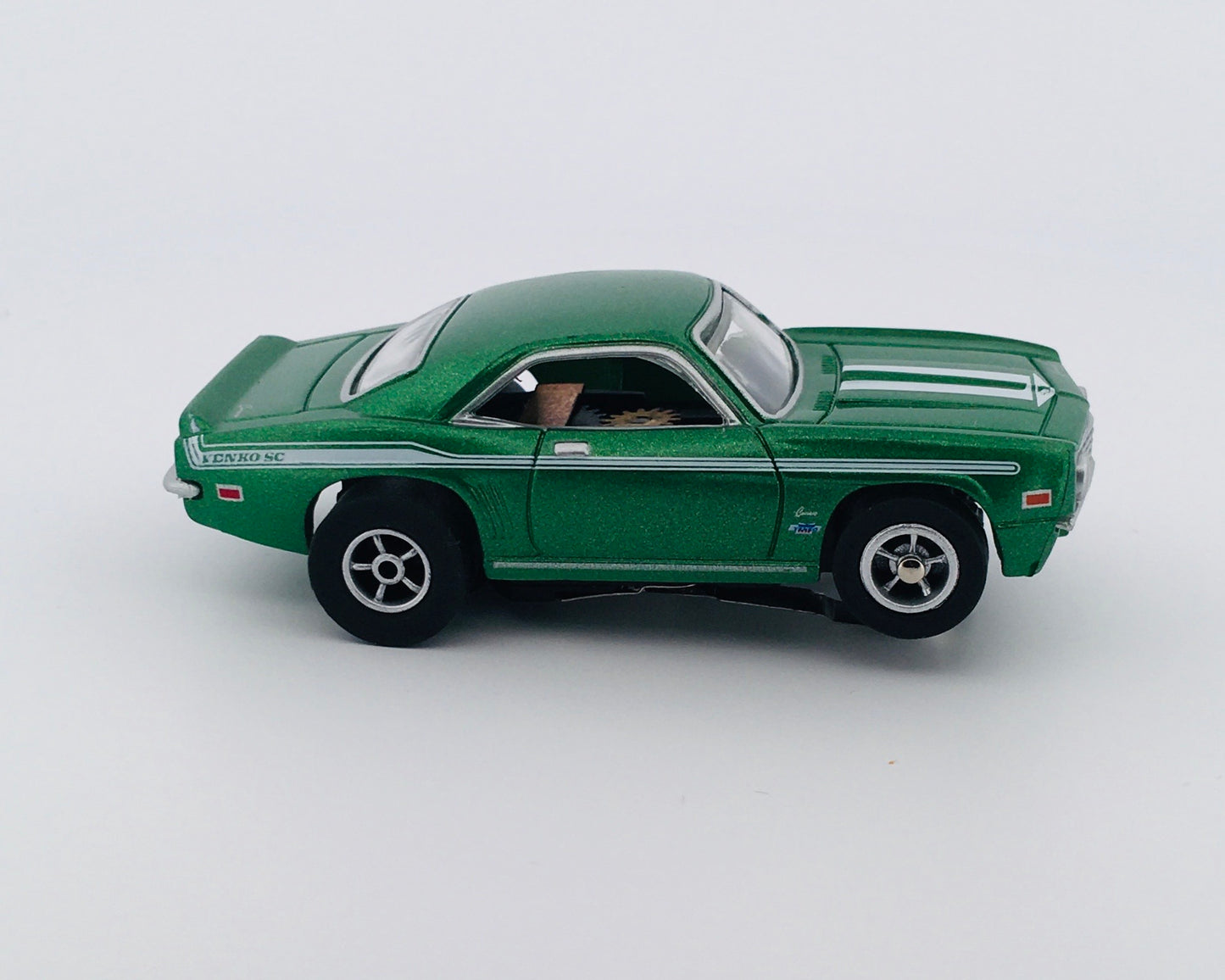 1969 Chevy Camaro Yenko, Fast & Furious (Green) H.O. Scale Slot Car, Xtraction Chassis