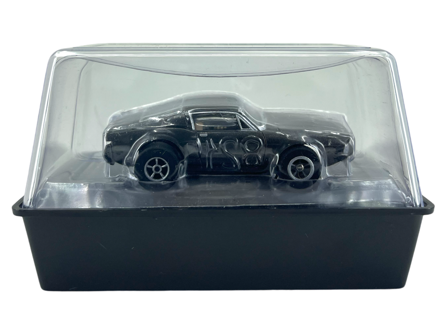 Shelby Mustang Set Car, from Muscle Car Mayhem Set, Charcoal Gray, Auto World HO Scale Slot Car