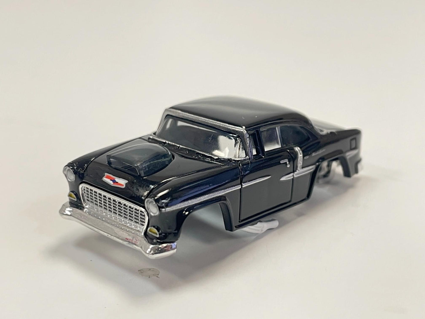 '55 Chevy Bel Air Body, Black, Fits AFX & XTraction Chassis for H.O. Slot Cars