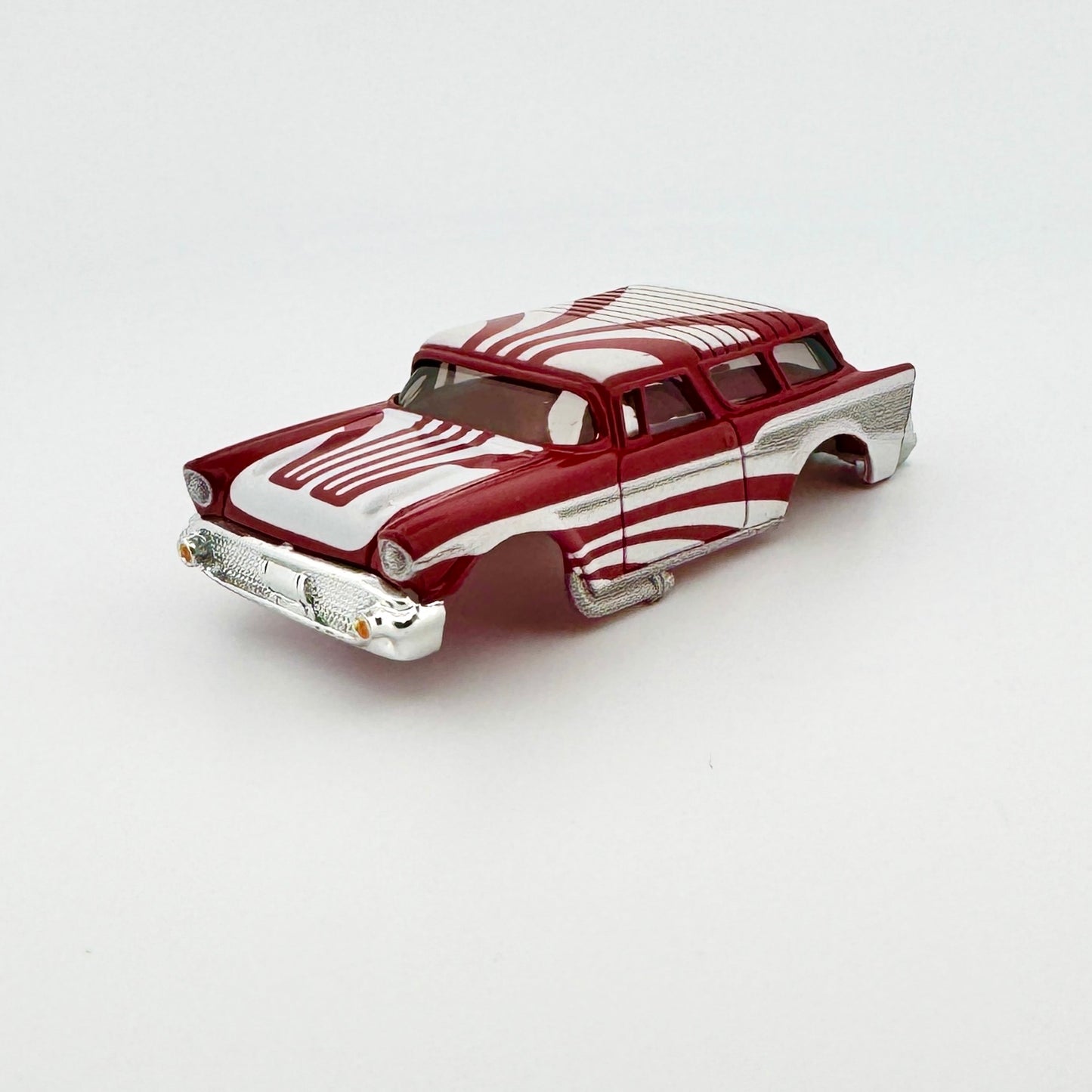 '57 Chevy Nomad Body, Starburst Red, Fits AFX & XTraction Chassis for H.O. Slot Cars