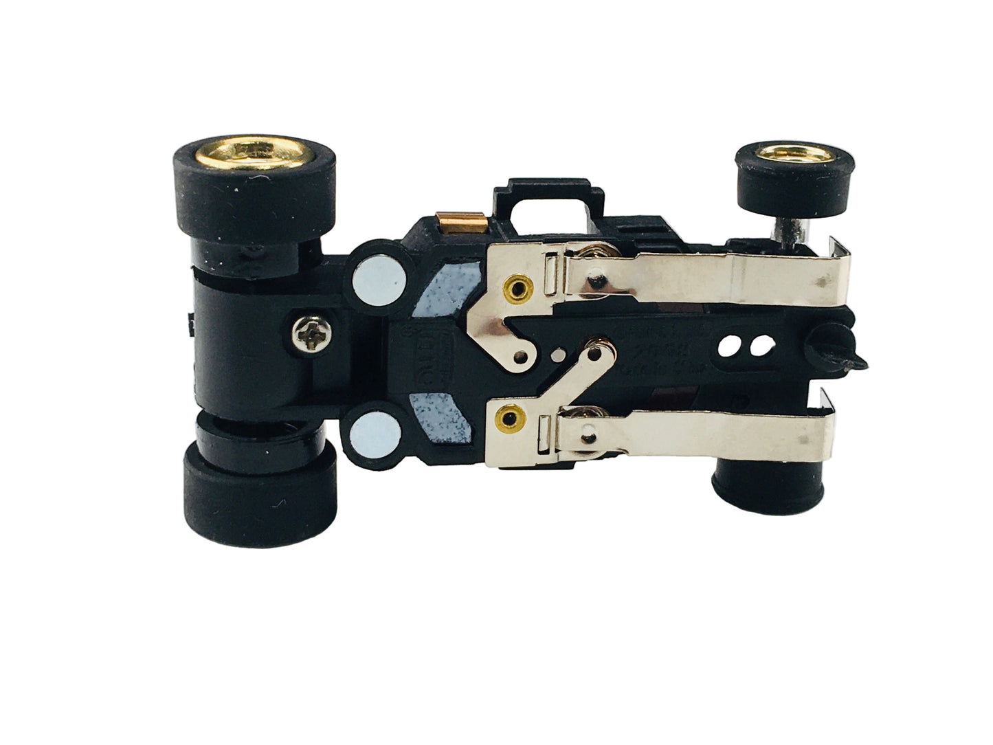 Auto World 4Gear Chassis with Gold Chrome Wheels