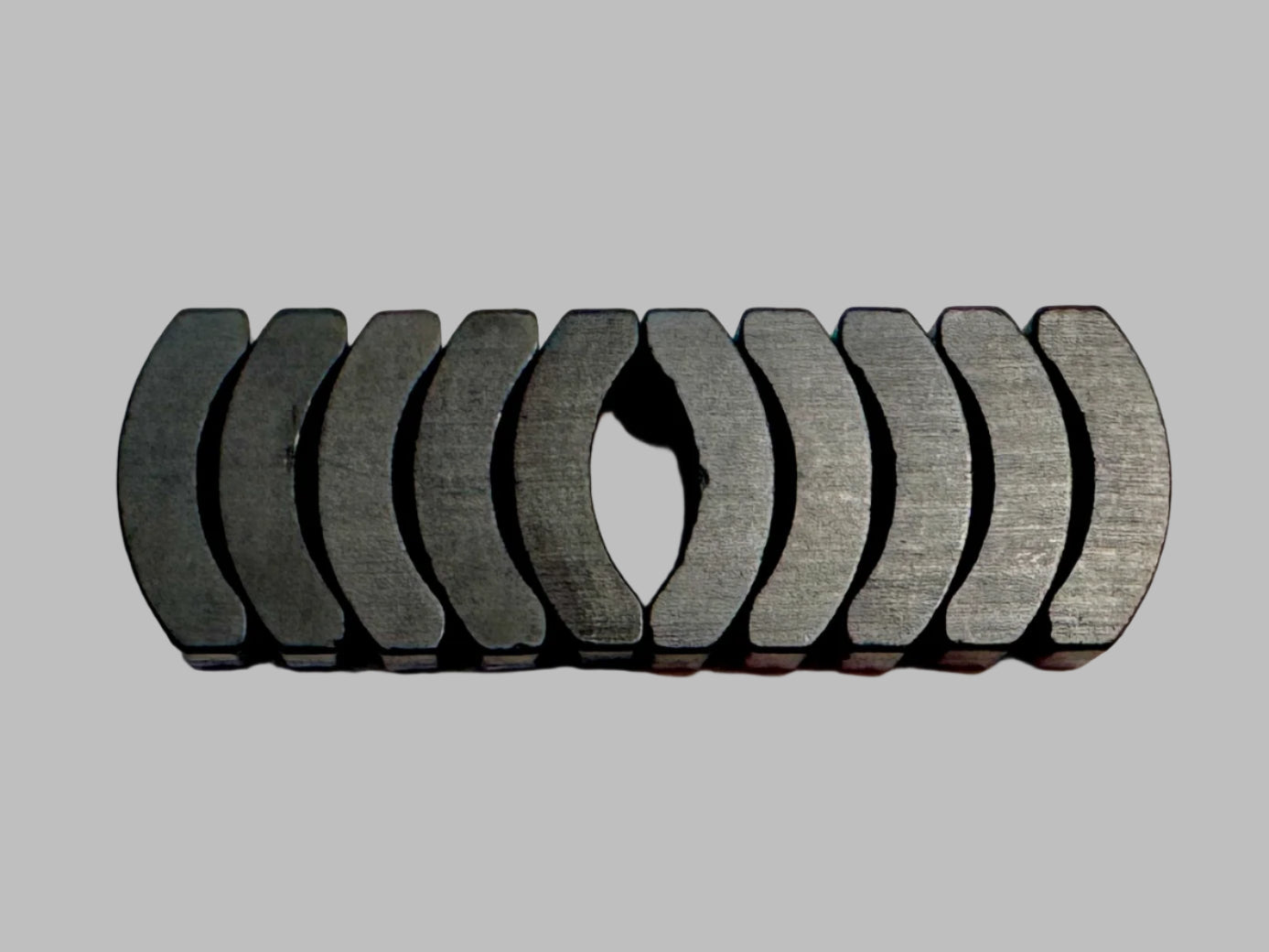 Purple Thunder Precision Slot Car Motor Magnets - 5 Pairs Bottom View