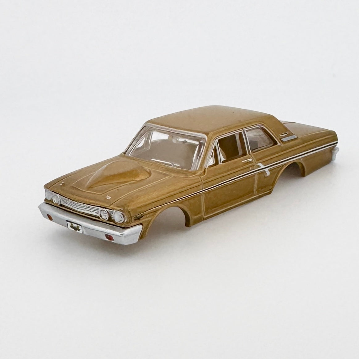 Auto World 1964 Ford Fairlane Thunderbolt Body, Gold, Fits Aurora TJet Chassis, H.O. Slot Cars