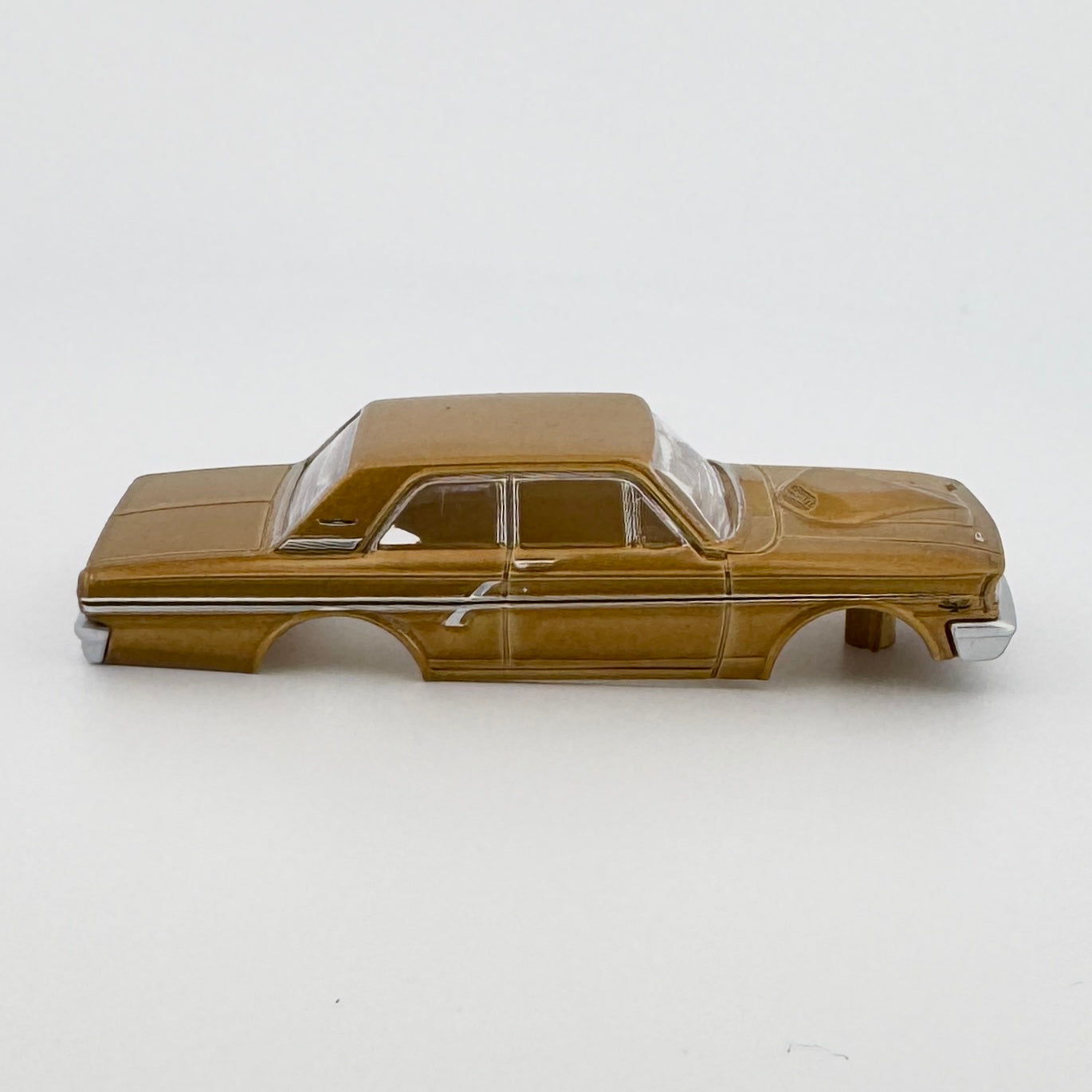 Auto World 1964 Ford Fairlane Thunderbolt Body, Gold, Fits Aurora TJet Chassis, H.O. Slot Cars