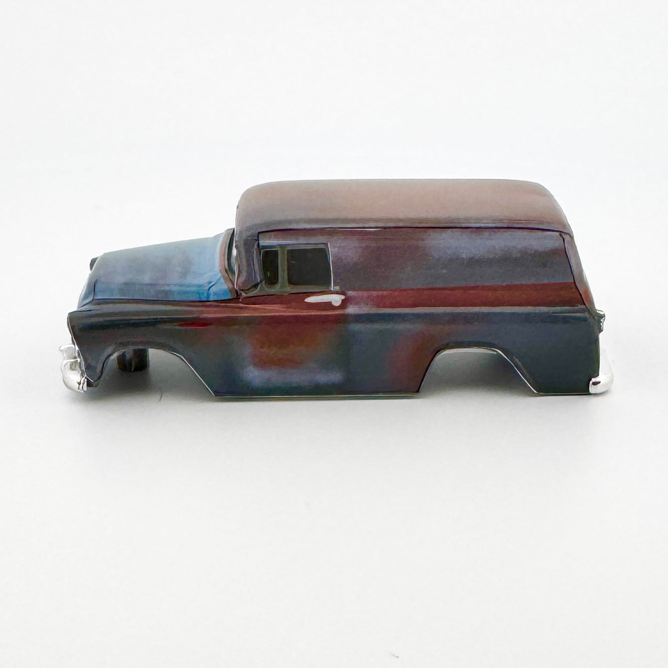 Auto World 1957 Chevy Suburban Body, Barn Find Blue, Fits TJet ThunderJet Chassis, H.O. Slot Cars