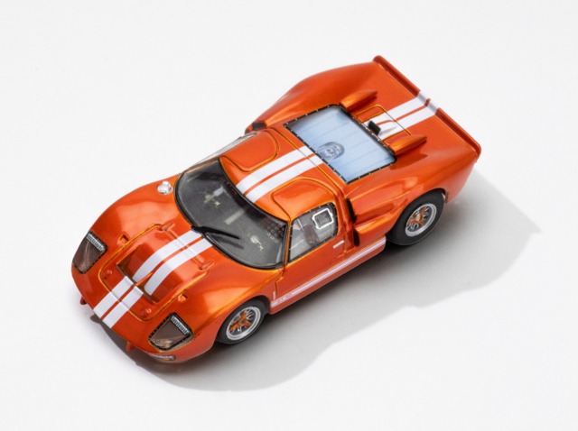 Exclusive AFX Ford GT40 Exclusive Collector Series, Ontario Orange Metallic, Mega G Chassis, H.O. Scale Slot Car