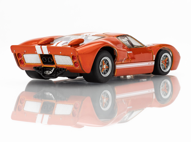 Exclusive AFX Ford GT40 Exclusive Collector Series, Ontario Orange Metallic, Mega G Chassis, H.O. Scale Slot Car