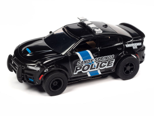 2021 Dodge Charger SRT Sandy Springs Police, H.O. Scale Slot Car, Xtraction Chassis