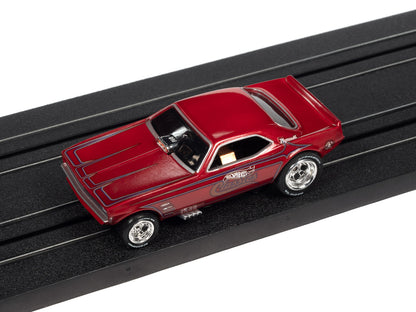 1970 Plymouth Cuda Funny Car (Red) H.O. Scale Slot Car, 4 Gear Chassis