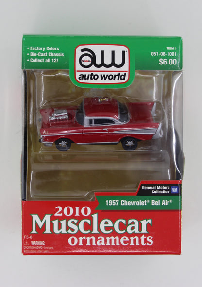 Auto World 2010 Musclecar Ornament 1957 Chevrolet Bel Air