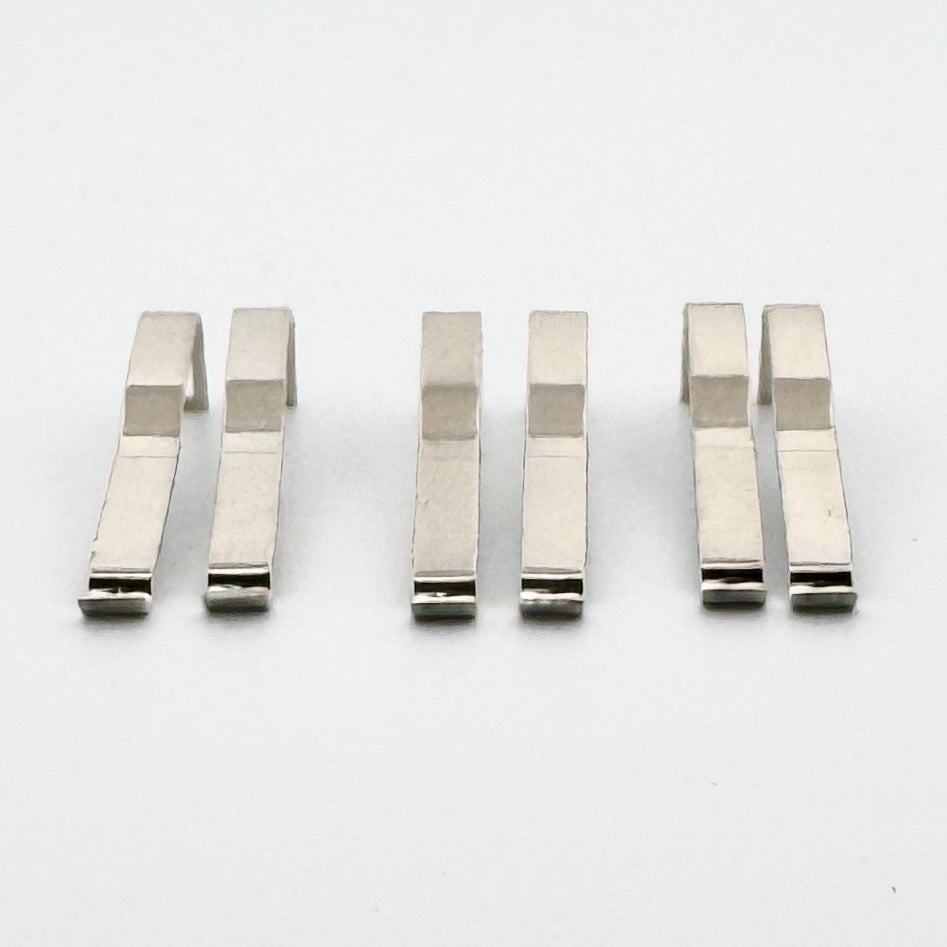 Auto World Pickup Shoes (3 Pairs) for ThunderJet Slot Car Chassis Side View