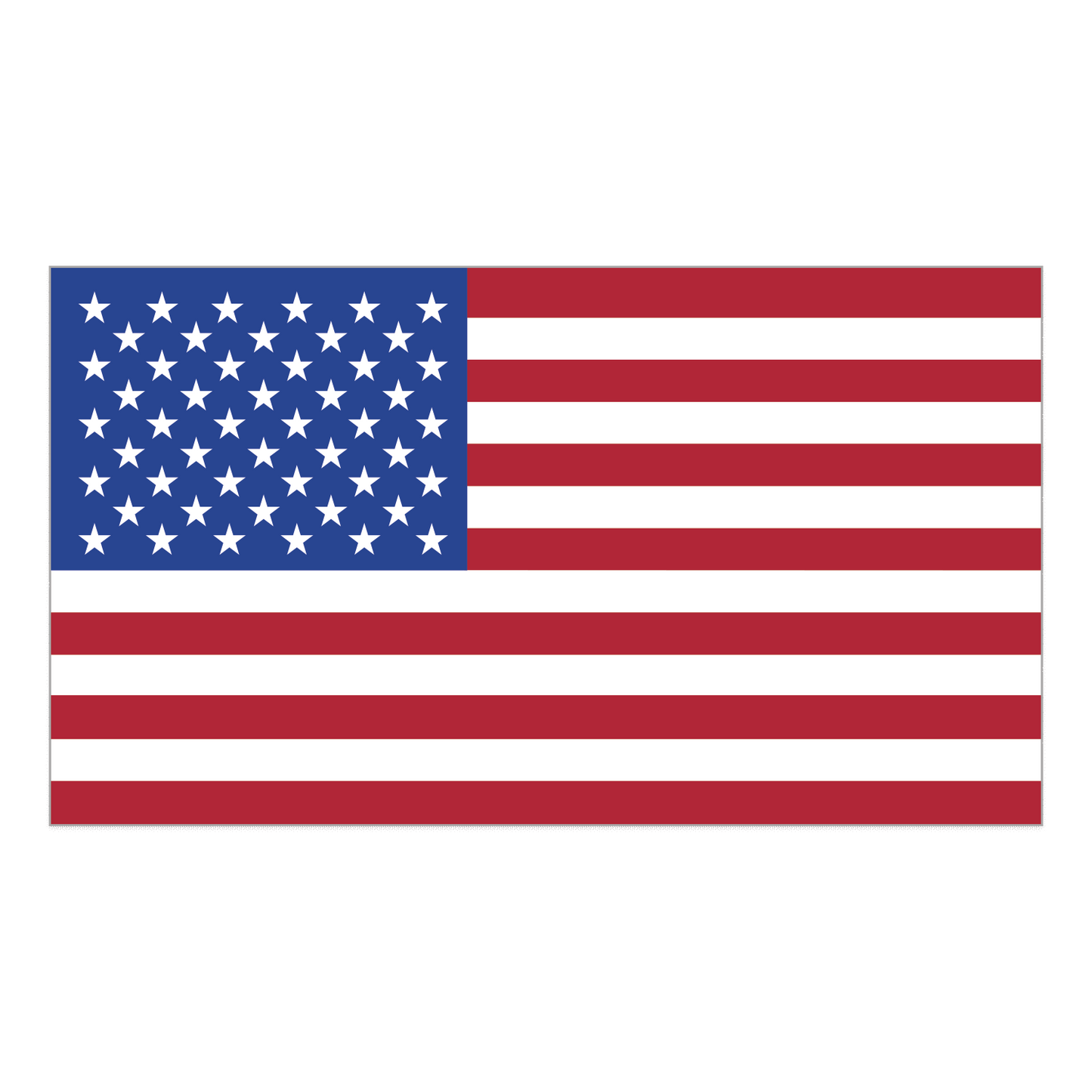 4" x 2.25" American Flag Rectangles Stickers