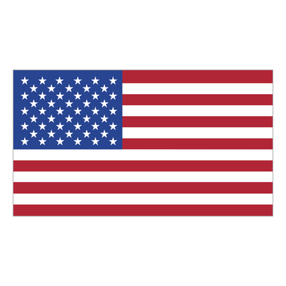 4" x 2.25" American Flag Rectangles Stickers