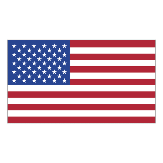 4" x 2.25" American Flag Rectangles Stickers