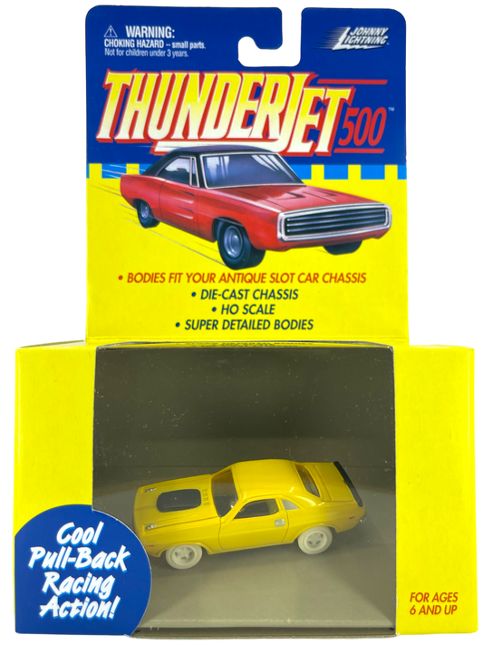 1970 Dodge Challenger Body (Yellow), iWheels Chase, H.O. Scale Slot Car Body