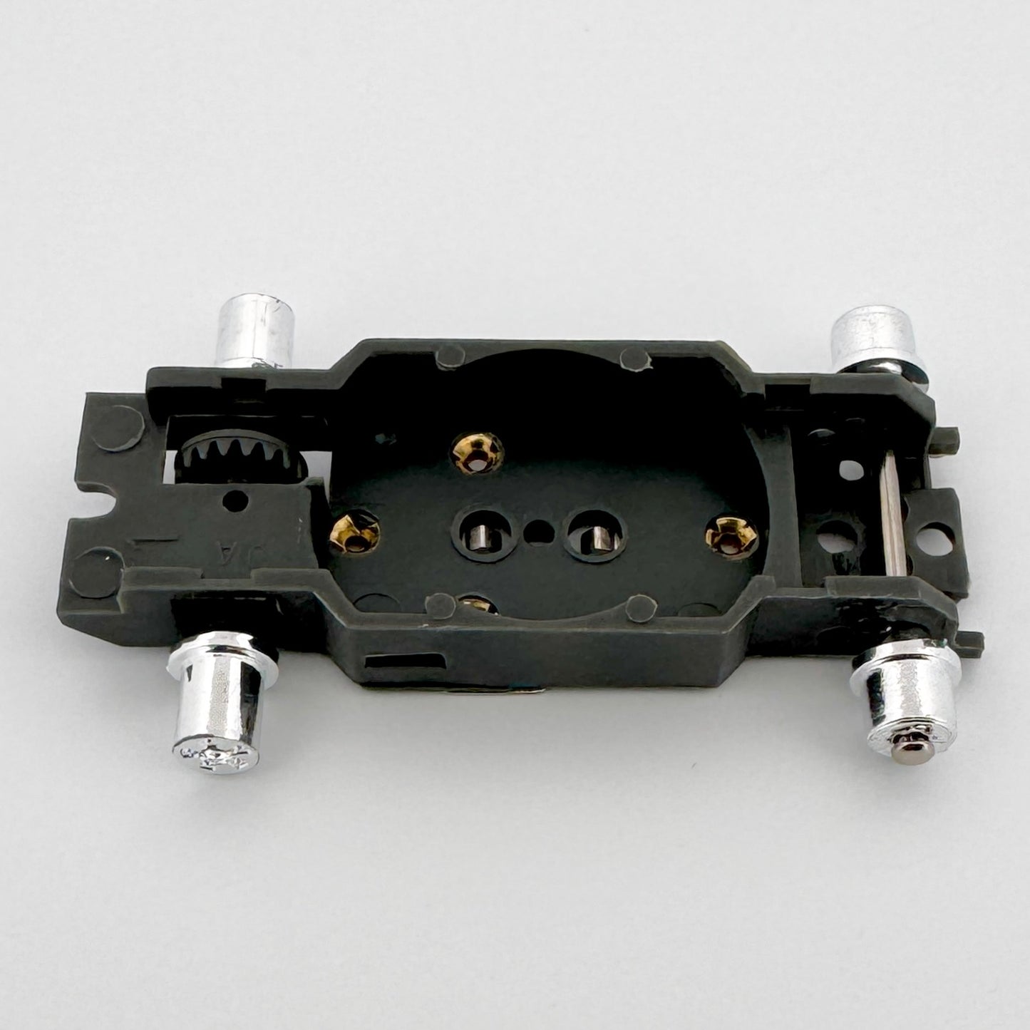 Auto World Bare Chassis Tub (Gray) for ThunderJet Slot Car Chassis Top View