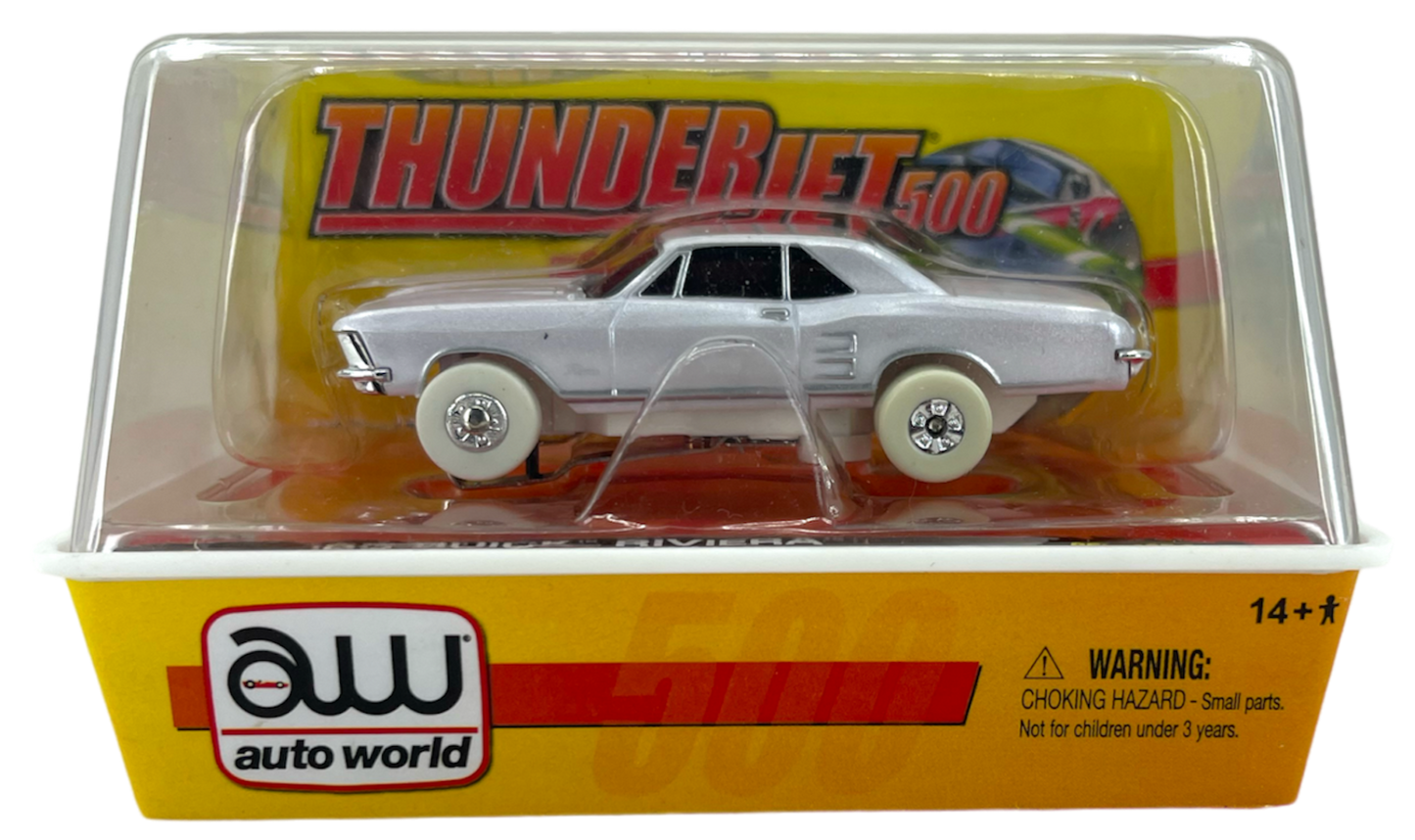 1963 Buick Riviera iWheels Chase H.O. Scale Slot Car, ThunderJet Chassis