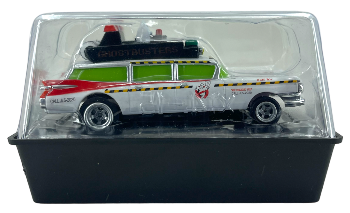 1959 Cadillac Ambulance Ghostbusters, Set Car, H.O. Scale Slot Car, 4Gear Chassis