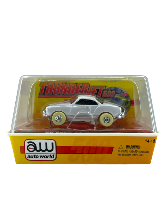 1963 VW Karmann Ghia iWheels Chase, ThunderJet Chassis, H.O. Scale Slot Car