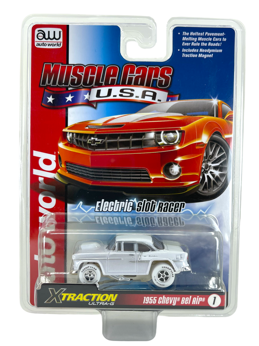 1955 Chevy Bel Air Xtraction iWheels Chase Auto World Muscle Cars USA, H.O. Scale Slot Car