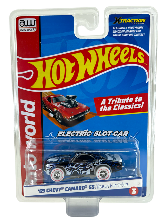 1969 Chevy Camaro SS Treasure Hunt Hot Wheels Tribute iWheels Chase H.O. Scale Slot Car