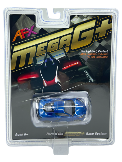 AFX 2022 Chevy Corvette C8, Riptide Blue, Mega G Plus Chassis, H.O. Scale Slot Car