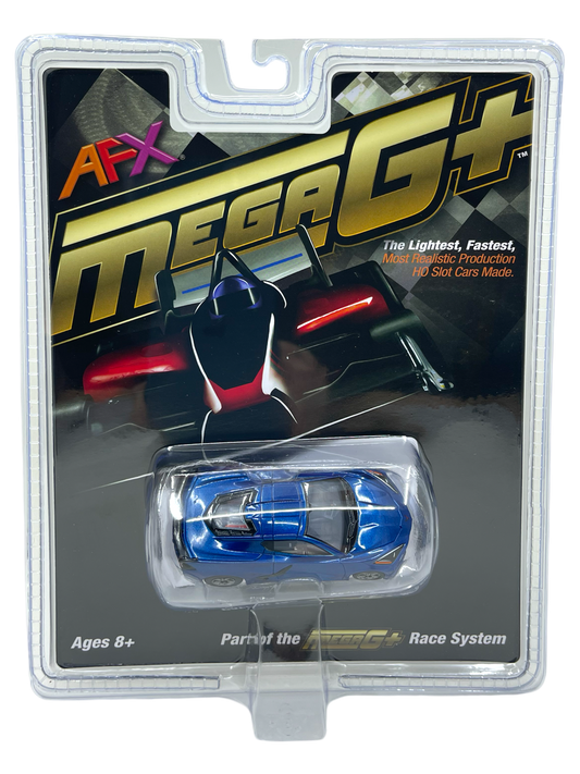 AFX 2022 Chevy Corvette C8, Riptide Blue, Mega G Plus Chassis, H.O. Scale Slot Car