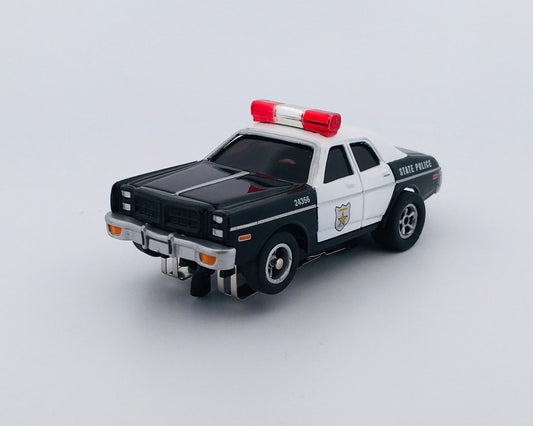 1977 Dodge Monaco State Police, Dukes of Hazzard, H.O. Scale Slot Car, Xtraction Chassis