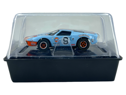 2005 Ford GT Gulf Blue #9, Set Car,  Auto World XTraction, H.O. Slot Car