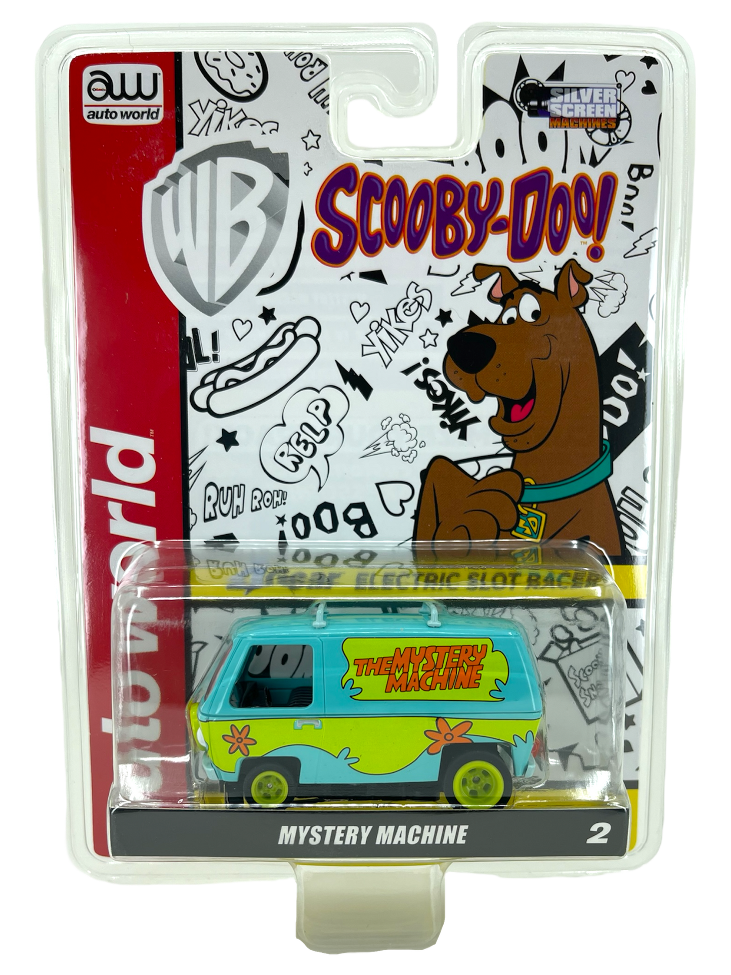 Scooby Doo Mystery Machine Van Auto World 4Gear Chassis H.O. Slot Car