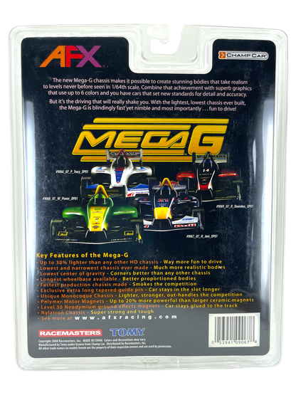 AFX Red Bull, DP01 Formula Champ Car, Chrome Wheels, Mega G Chassis, H.O. Scale Slot Car