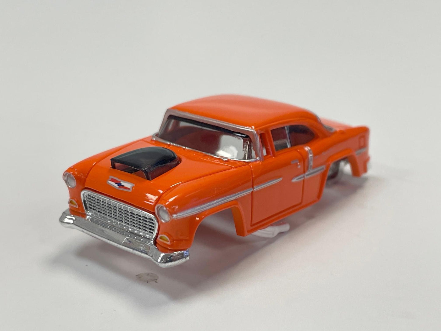 '55 Chevy Bel Air Body, Orange, Fits AFX & XTraction Chassis for H.O. Slot Cars