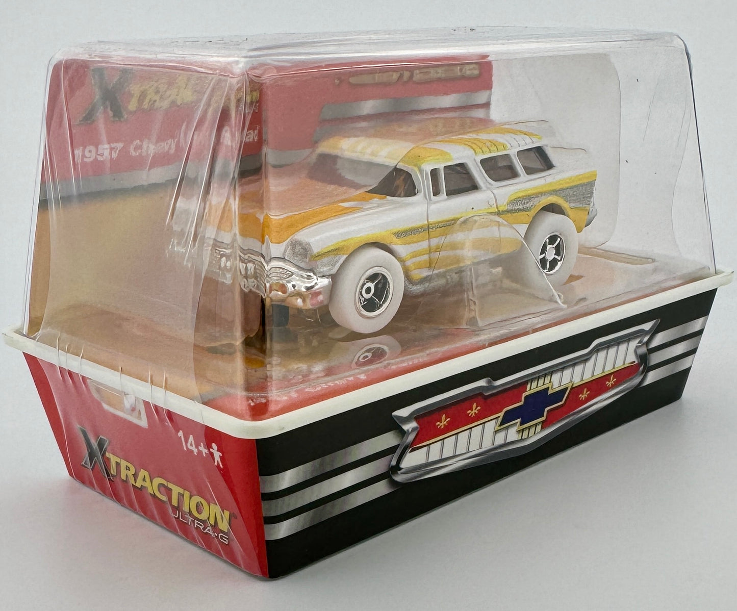 1957 Chevy Nomad Exclusive, Starburst Orange iWheels Edition, Only 42 Made, XTraction, H.O. Slot Car