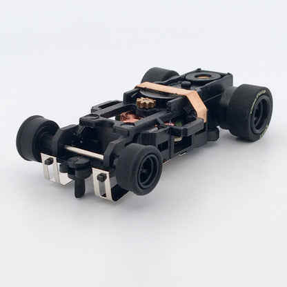 Auto World 4Gear Slot Car Chassis, Black Wheels, GoodYear Eagle Tires