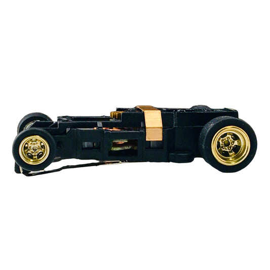 Auto World 4Gear Chassis with Gold Chrome Wheels