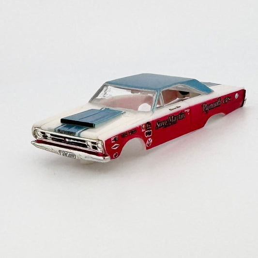 1967 Plymouth GTX, Sox & Martin Body Fits TJet ThunderJet Chassis for H.O. Slot Cars