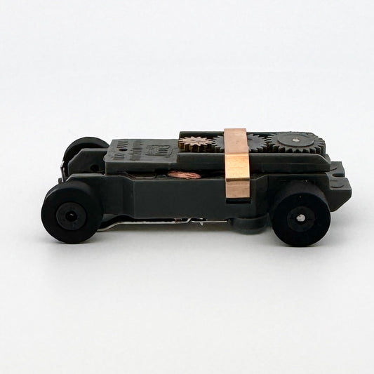 Auto World ThunderJet UltraG Chassis, Black Wheels, Black Tires