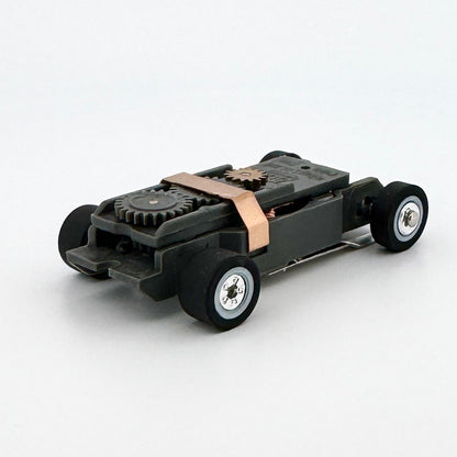 Auto World ThunderJet UltraG Chassis, Chrome Wheels, White Wall Tires
