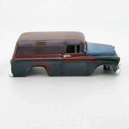 Auto World 1957 Chevy Suburban Body, Barn Find Blue, Fits TJet ThunderJet Chassis, H.O. Slot Cars