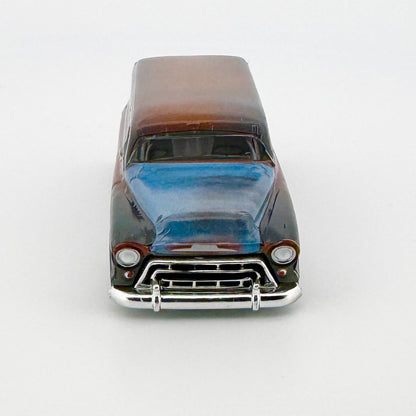 Auto World 1957 Chevy Suburban Body, Barn Find Blue, Fits TJet ThunderJet Chassis, H.O. Slot Cars