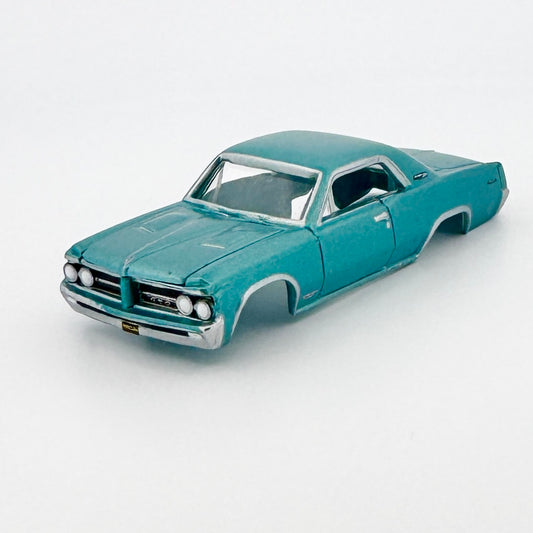 Auto World 1964 Pontiac GTO Body, Royal Bobcat, Aquamarine, Fits TJet Chassis, H.O. Slot Cars