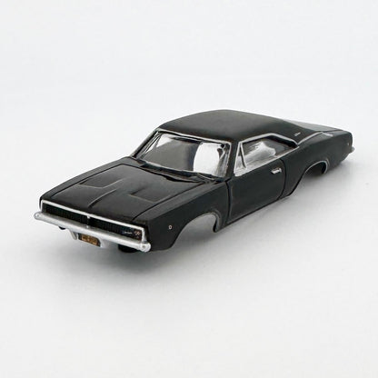 Auto World 1968 Dodge Charger Body, Black, John Wick, Fits Aurora TJet Chassis, H.O. Slot Cars