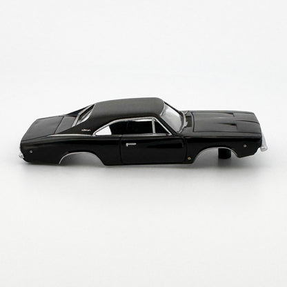 Auto World 1968 Dodge Charger Body, Black, John Wick, Fits Aurora TJet Chassis, H.O. Slot Cars